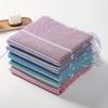 5 шт. Пляжные полотенца из турецкого хлопка, быстросохнущие, легкие, полосатые с бахромой, необходимые для бассейна, плавания и путешествий, синий, зеленый, розовый, красный, серый