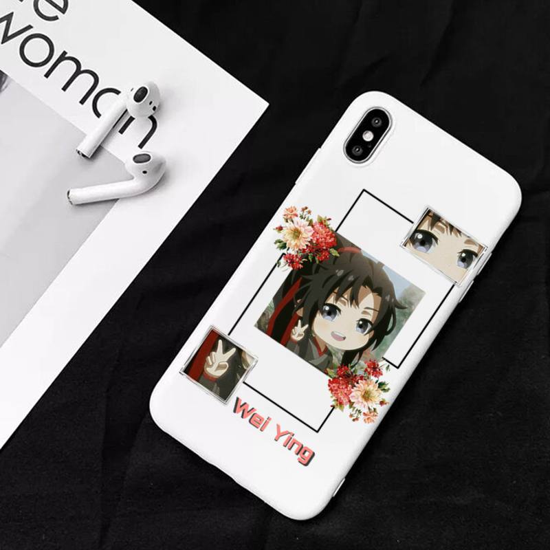 Чехол для телефона аниме Грандмастер Мо Дао Цзу Ши MDZS для iPhone 11 12 13 Mini Pro Xs Max 8 7 6 6S Plus X XR Сплошной чехол конфетного цвета