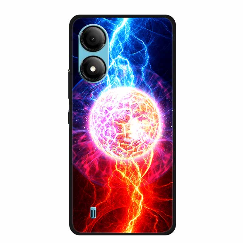 Чехол для телефона ZTE Blade A33S Задняя крышка Чехол A 33 s A33 s Coque Ударопрочный Черный Силикон Мягкий Funda Для Blade A33S Чехол A 33s