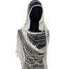 Fashionable Mesh Shawl Distressed Neck Scarf Soft and Elegant Netted Shawl Shoulder Wrap for Daily Use and Formal Event