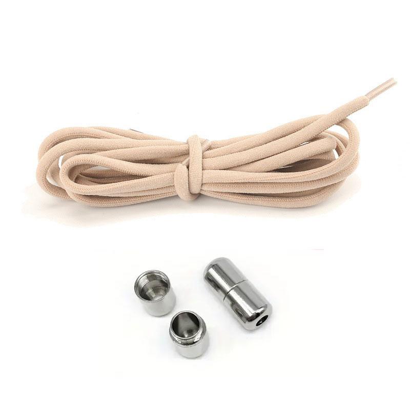 1 пара эластичных акриловых шнурков, полукруглые шнурки для кроссовок с металлическим замком для быстрой шнуровки для легкой и надежной посадки