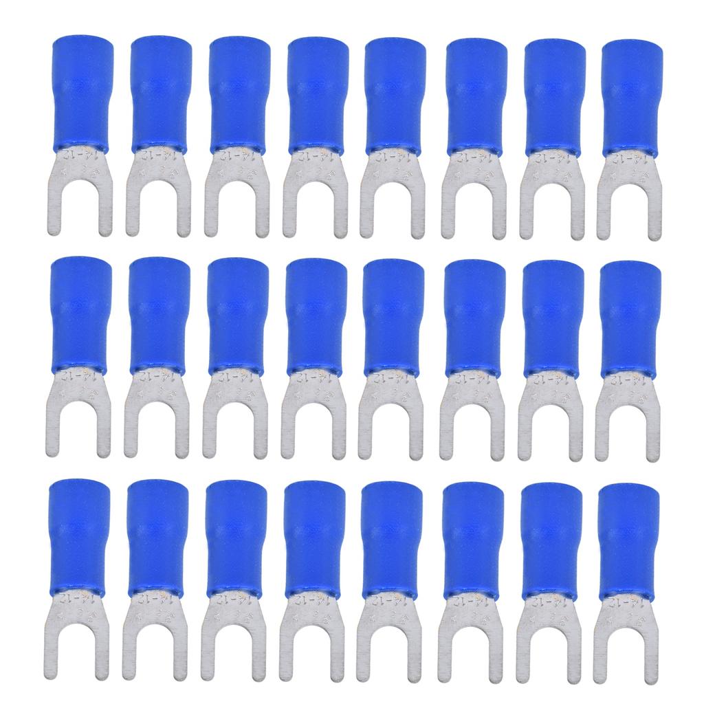 50Pcs Fork Terminal Insulated 14‑12AWG Wire Crimp Connector Set Kit for Equipment SV3.5‑4