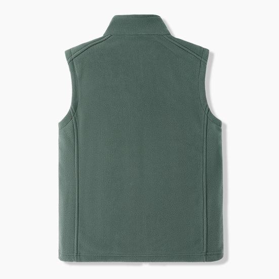 Мужской флисовый жилет, стандартный крой, без рукавов, воротник-стойка, жилет, пальто с карманами на молнии, теплоизоляционный жилет, куртка