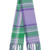 GRAVER [BAG&ACC] Flower Bear Embroidered Bold Check Muffler_Purple