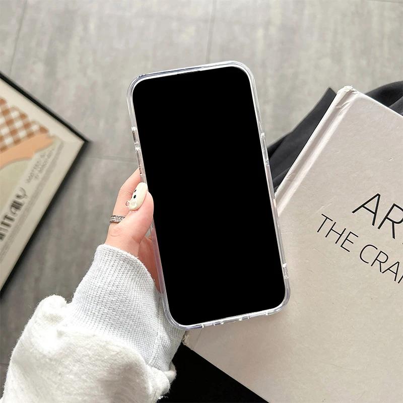 Чехол для iPhone 17 Air 16 15 14 Pro Max Plus 16E 11 12 13 Pro XR X XS 3D Присоска Подушка безопасности Прозрачный Ударопрочный Чехол