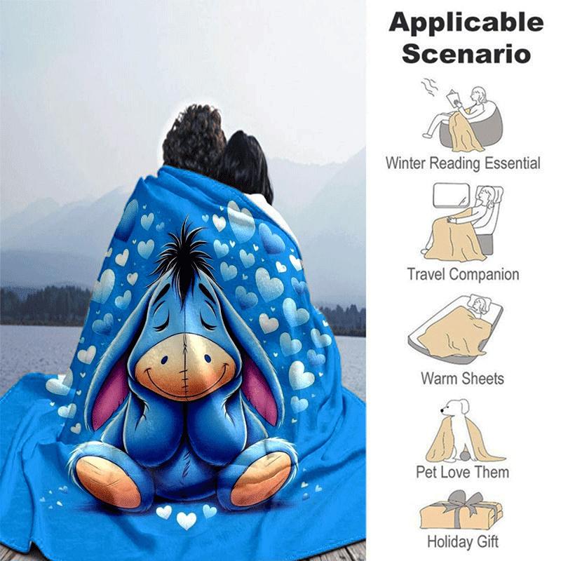 1pc Winnie The Pooh Printing Blanket - Soft, All-Season Throw for Office Blanket, Car, Travel