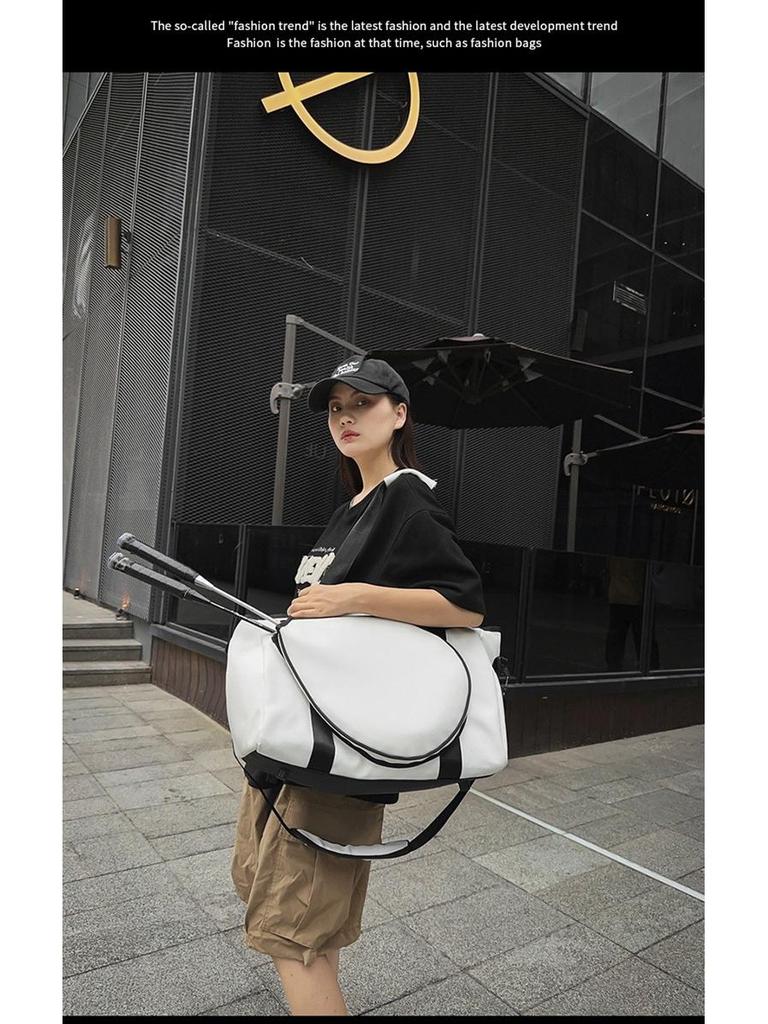 2024 Водонепроницаемая сумка-кроссбоди большой вместимости для бадминтона и тенниса для женщин и мужчин - Модная спортивная сумка через плечо