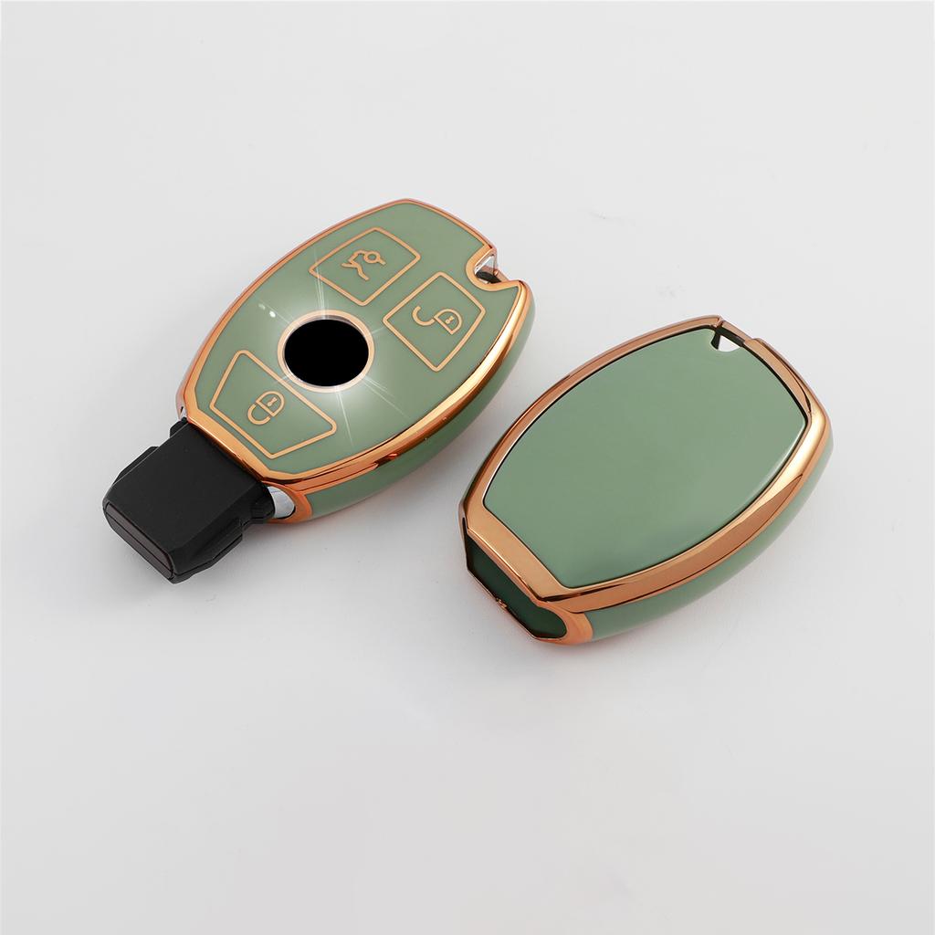 For Mercedes Benz A B R G Class GLK GLA GLC GLR W204 W210 W176 W202 W463 Soft TPU Car Remote Key Case Cover Shell Fob