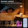Creative Tumbler Desk Lamp Rechargeable with Remote Desk Lamp Control 7-color Dimmable Adjustable Brightness for Bedroom Home
