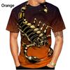 New Fashion Scorpion 3D Printing T-Shirt Men Women Summer Casual Short Sleeve Round Neck Animal Shirt Top
