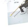 Стильная и простая цепочка на ключицы из 18-каратного золота, Маленькое и изысканное круглое ожерелье с цирконом на четырех лапках из нержавеющей стали, Женское, универсальное
