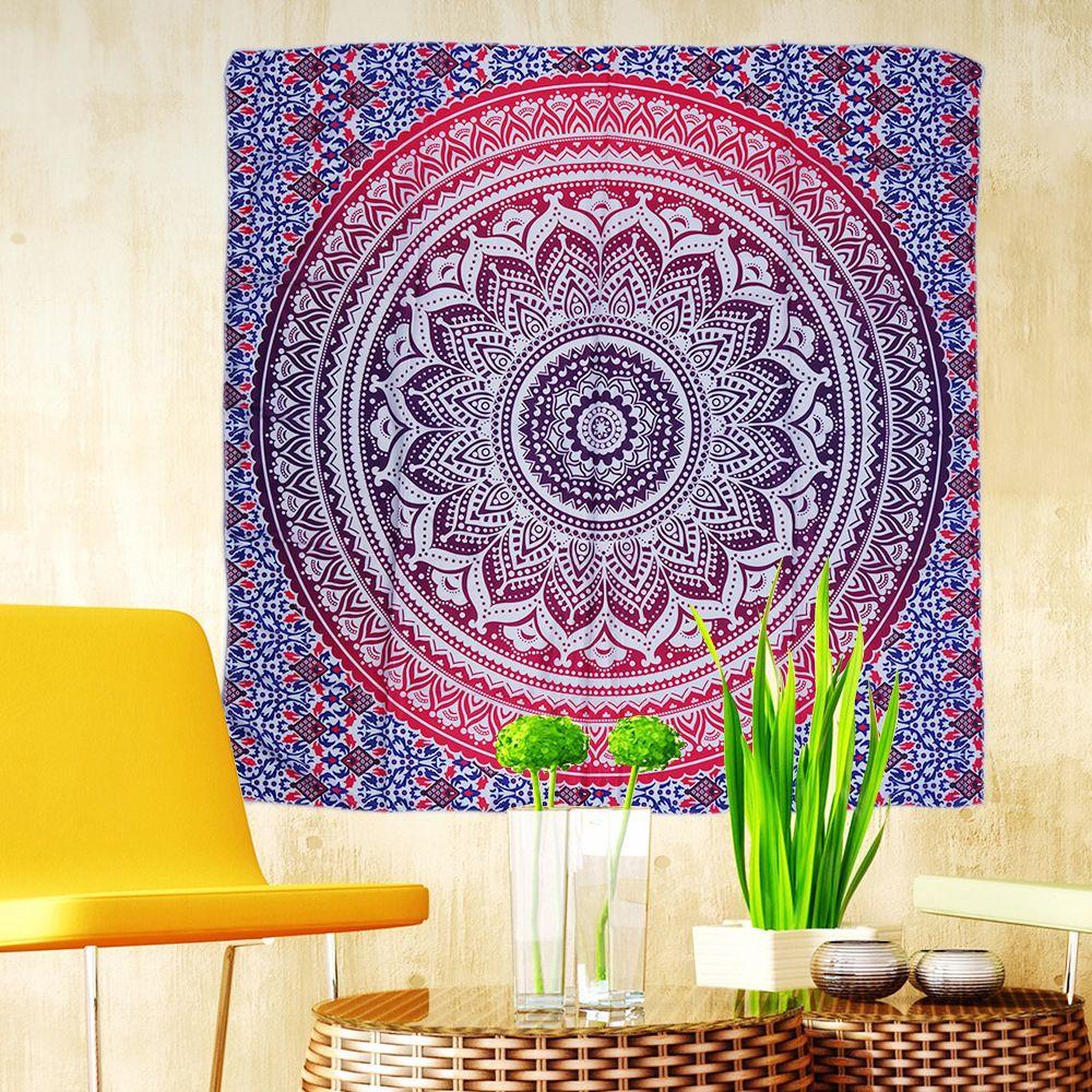 Hippie Shawls Bedspread Hanging Decor Indian Mandala Tapestry Beach Towel Yoga Mat Thin Blanket