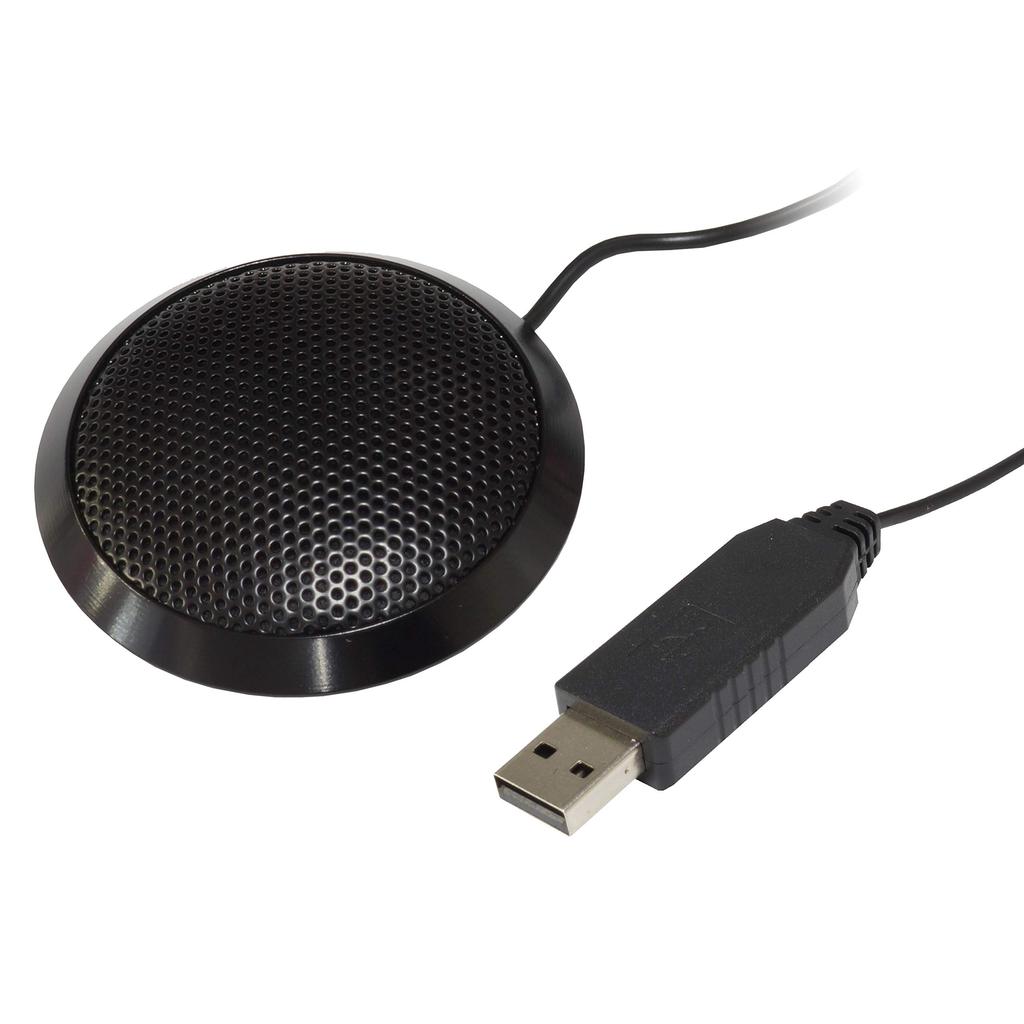 KOYOKOMA Flat PC Microphone USB Omnidirectional PC Compact Small Skype Calls Internet Calls Case Included