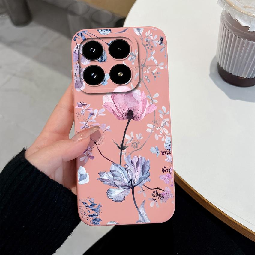 Чехол для телефона Xiaomi 17 14 14T 15 15T Pro Poco C71 C75 M7 M8 F7 F8 Милый Цветочный Авокадо Рисунок Ударопрочный Силиконовый Задняя Крышка Оболочка Для Xiaomi Чехол