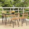 VidaXL 5pcs Garden Dining Set Woven Resin, Patio Set, Garden Bistro Set, Dining Set 3157876