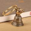 Brass Chinese 12 Zodiac Animals Heads Bell Keychain Pendants Jewelry Vintage