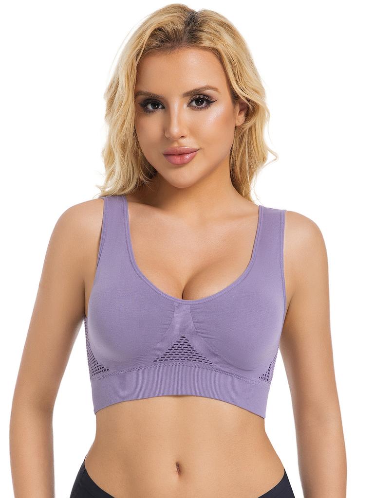 High Impact Padded Sports Bras for Women Running Bra with Removable Cups Gym Workout Crop Tank Tops Casual Yoga Brassieres