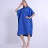 Hooded Microfiber Beach Poncho: Portable Wearable Towel Robe