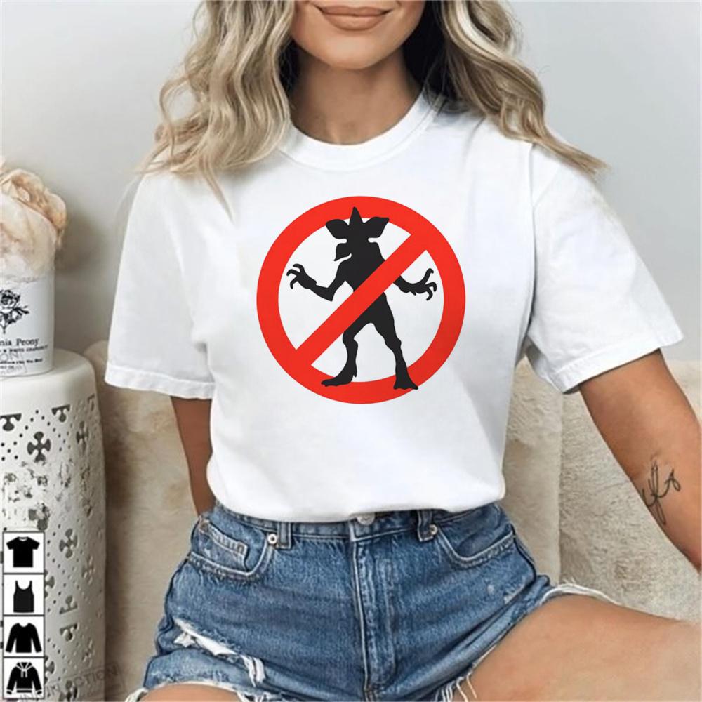 Hawkins Demogorgon Casual Shirt Tee Tshirt Harajuku Classic T Shirt Streetwear Graphic 2000s Sleeve White T Shirt