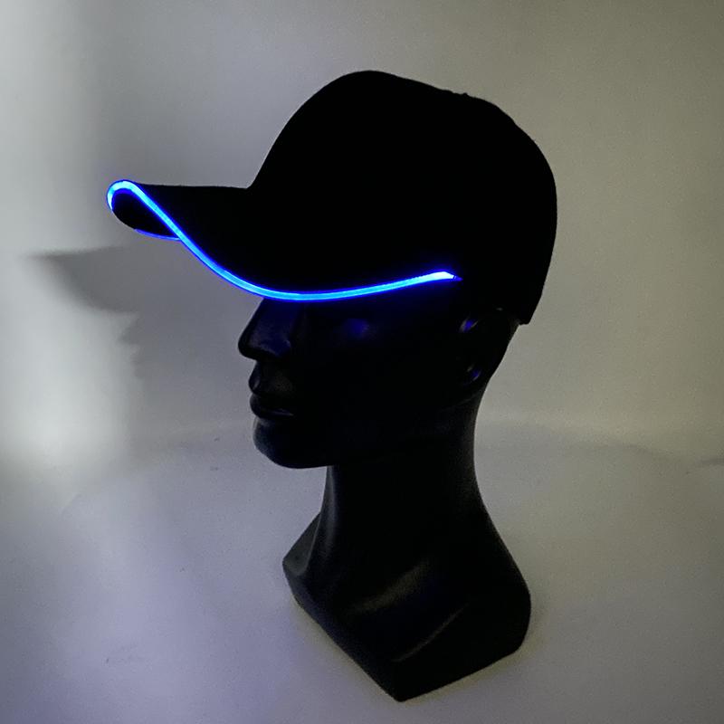 Adjustable LED Light Hip-Hop Luminous Baseball Cap Customizable logo Bar Night Hat Fashion Flashing Sporting Cap