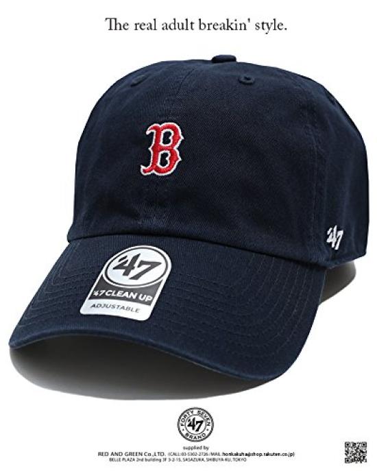 Кепка 47BRAND Low Cap MLB Major League Baseball Boston Red Sox Authentic Navy F Size [B-BSNR02GWS-NY] (01) (унисекс)