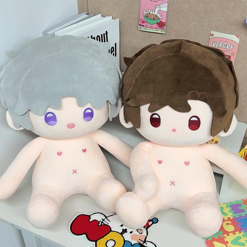 And Light Night Evan Charlie Doll Sitting Posture Naked Plush Toy Fans Gift 40cm