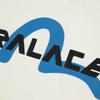 Palace X Evisu SS24 Повседневная футболка с логотипом Топы унисекс Молочно-белый 2ESPAM4TS1153XXCTWHTO