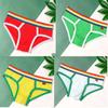 Sexy Mens Underwear Rainbow Belt Briefs Fashion Cotton Panties Youth Breathable Underwear Briefs Low Waist Underpants For Male