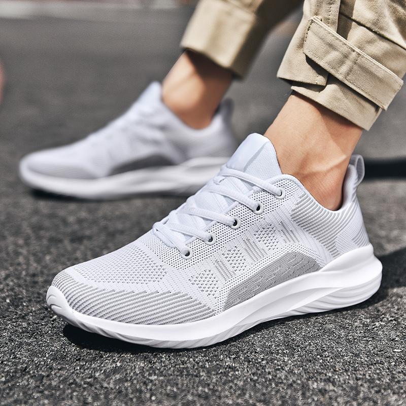 Men's Casual Shoes Mesh Breathable Men Sneakers New Arrival Fashion Lace-up Men Sports Shoes Light Soft Bottom Man Running Shoes