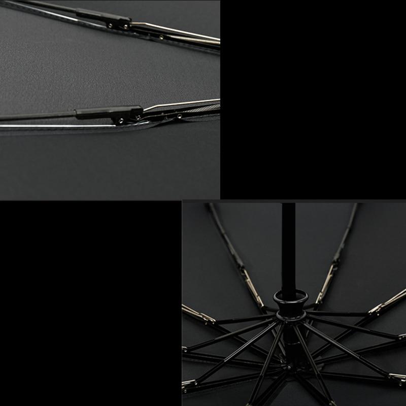 Wind Resistant Fully-Automatic Umbrella Rain Women For Men 3Folding