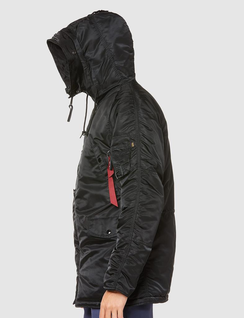 ALPHA INDUSTRIES INC Куртка-парка N-3B Облегающий крой 20094 Черный/Черный L