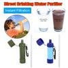 Wild Life Emergency Drinking Water Filtering Tools Portable Camping Hiking Life Survival Water Purifier Filter with Straw