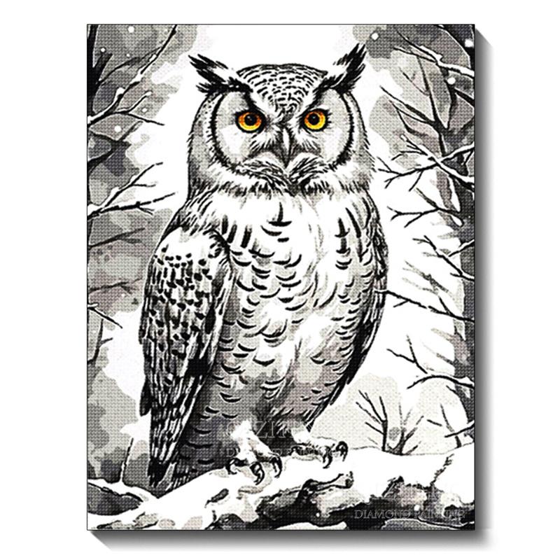 Черно-белая картина с изображением животных, алмазная живопись, собака, 5D, полная алмазная мозаика, вышивка крестом, набор для украшения дома своими руками