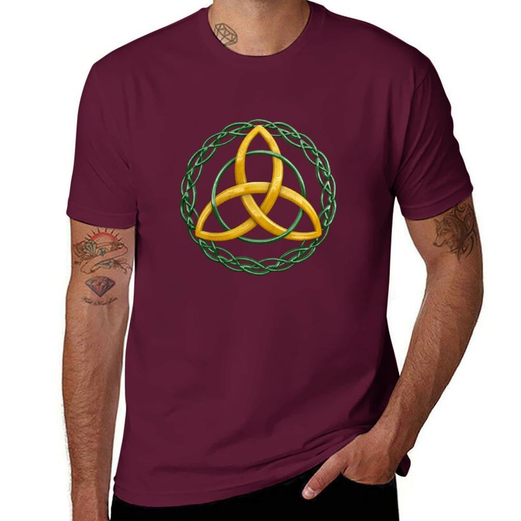 Celtic Trinity Knot Tshirt Sports Fans Hippie Clothes Boys Whites Blanks Heavy Weight T Shirts For Men