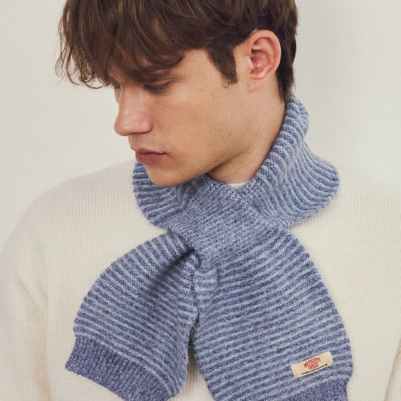 WEDNESDAYOASIS FOR WOMEN Always Pin Stripe Knit Muffler 3COLOR