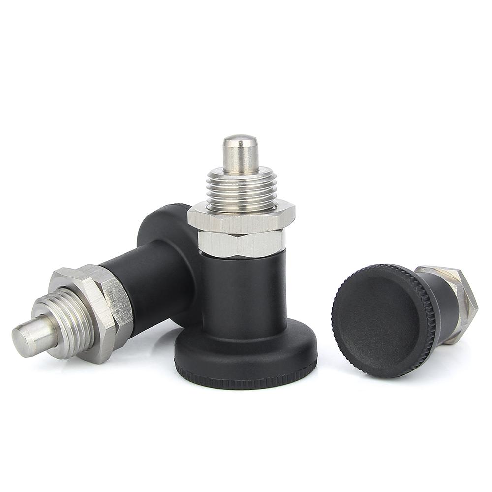 M12/16 Thread Sefl-Locking/Return Type index plunger Spring plungers Plastic Knob Spring Lock Pin Fine Thread Knob Plunger