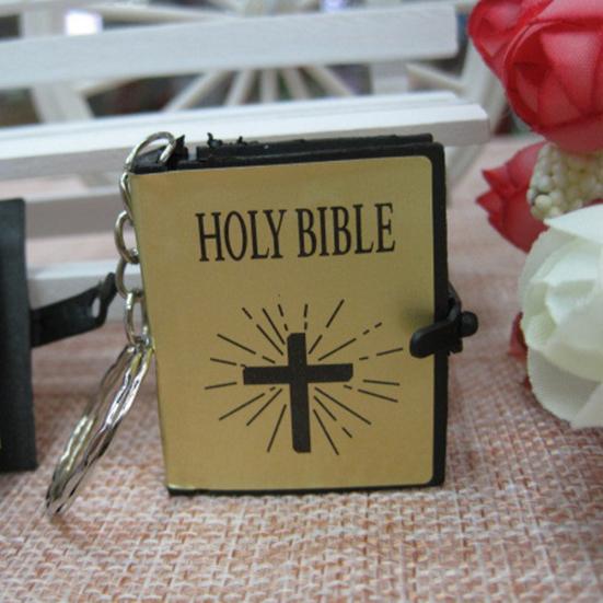 Мини-брелок с крестом из Библии, религиозный христианский брелок, декор, подарки