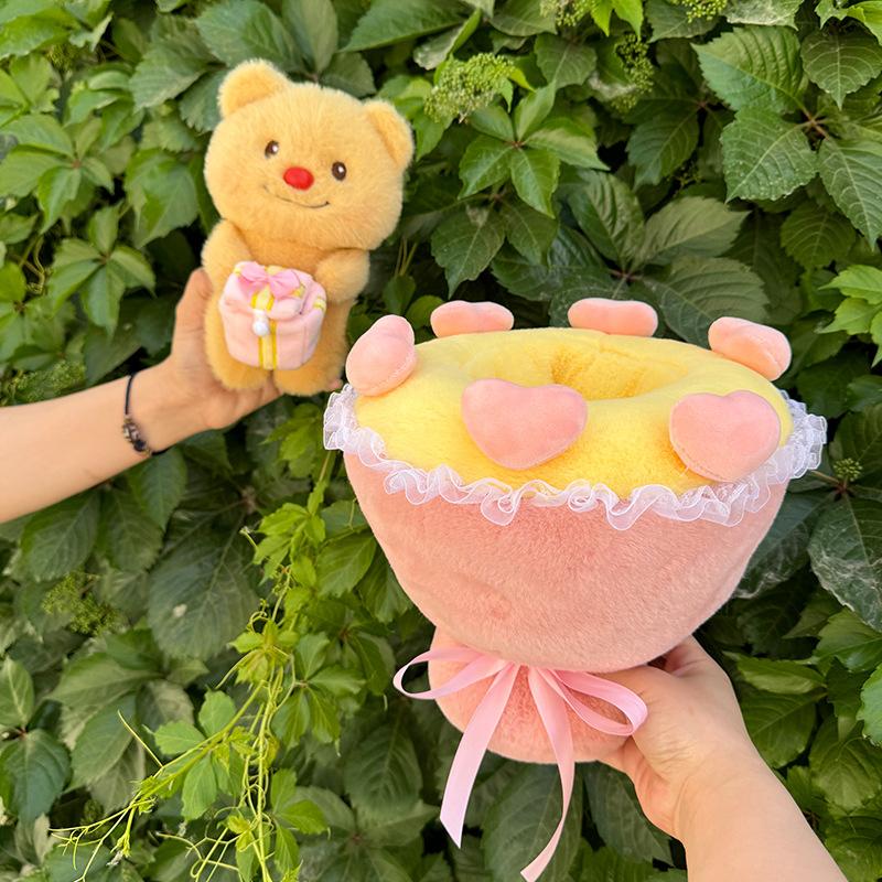 Милый плюшевый мишка-медведь, букет, подарок на день рождения, День святого Валентина, День защиты детей, подарки на день рождения для лучших друзей и подруг