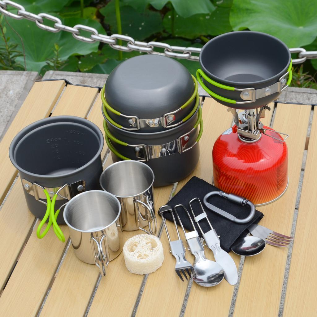 Highest Quality Non-Toxic Anodized Aluminum Portable Cookware Induction Compatible for Camping and Backpacking