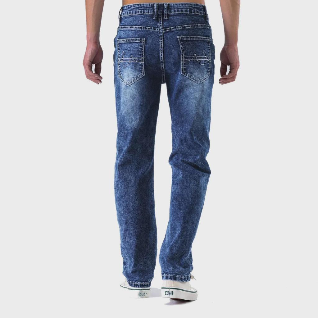 2024 High-Quality Four-Season Straight Men's Jeans - European and American Style