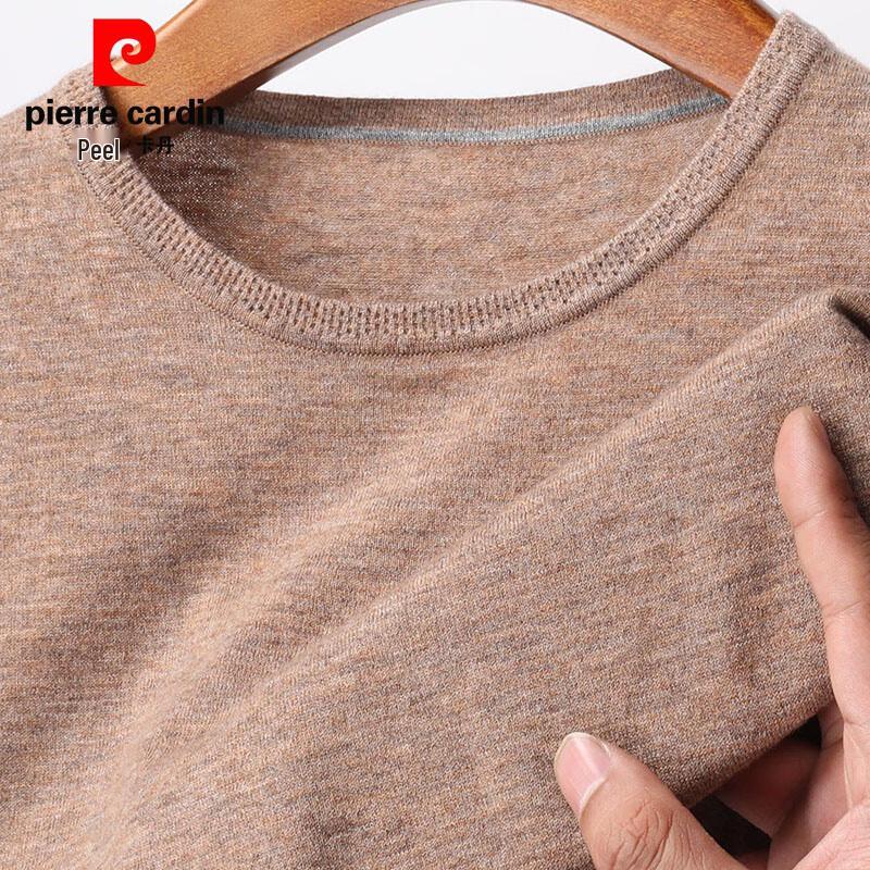 Мужской свитер Pierre Cardin из 100% чистой шерсти, с коротким рукавом и круглым вырезом