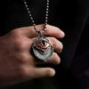 2026 Hot!! Handmade Tarot Vision Pendant All-Seeing Eye Necklace,Card Pendant,Mystic Divination Jewelry,Spiritual Guidance Necklace Pendant