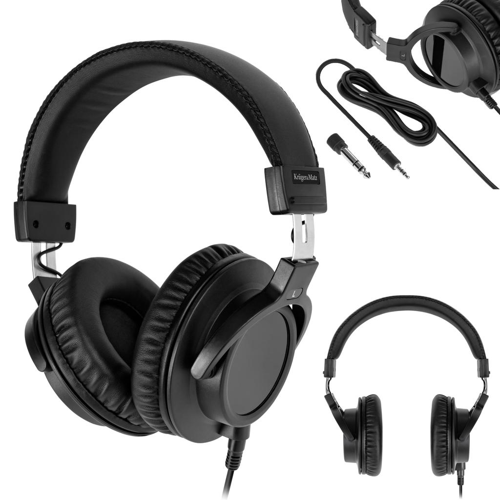 Kruger&Matz DJ studio over-ear headphones, 50mm, 32 Ohm, 98 dB, neodymium