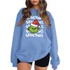 Women's Fashion Casual Print Casual Long Sleeve Round Neck Sweatshirt Top