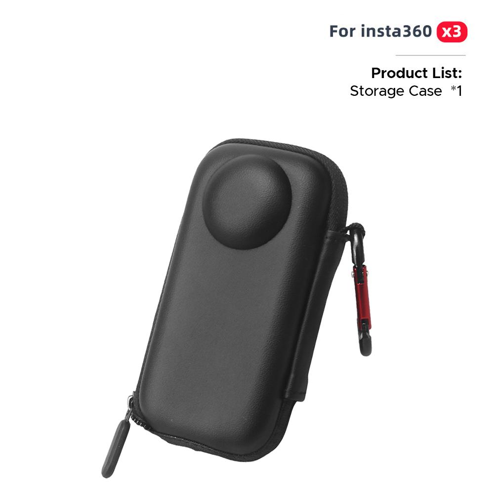 1 шт. для Insta360 X3 Mini чехол для хранения портативный защитный чехол PU экран и объектив закаленное стекло защитная пленка силиконовый чехол рамка