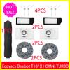 Запасные части для робота-пылесоса Ecovacs Deebot X1 OMNI / T10 OMNI, Резиновая / Боковая щетка, Крышка, Hepa-фильтр, Салфетка для швабры, Пылесборник