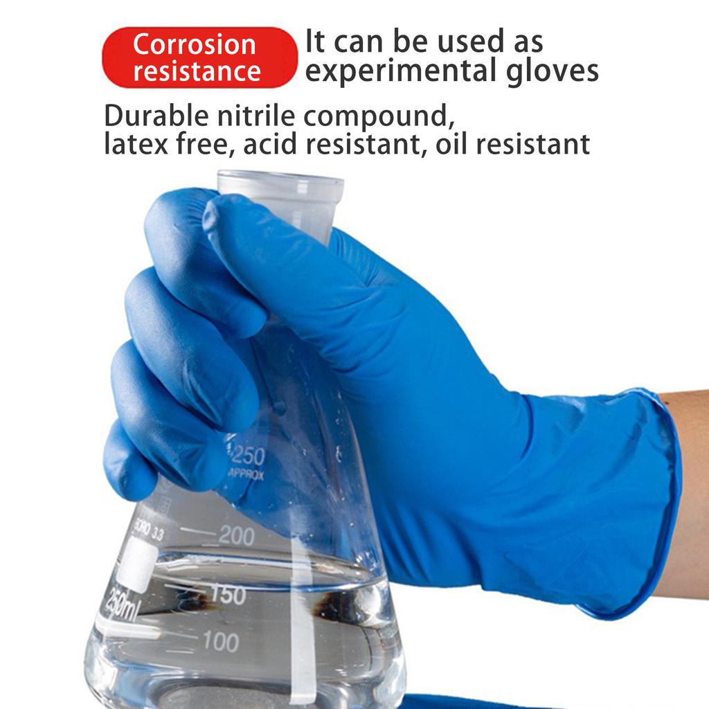 Одноразовые нитриловые перчатки, инспекционные, страховые, перчатки для работы по дому, защитные утолщенные резиновые нитриловые перчатки