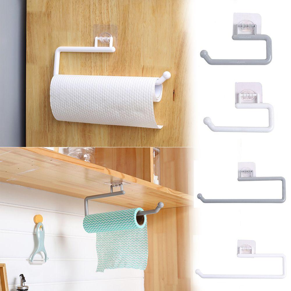 Toilet Towel Plastic Paper Hanger Holder Self Adhesive