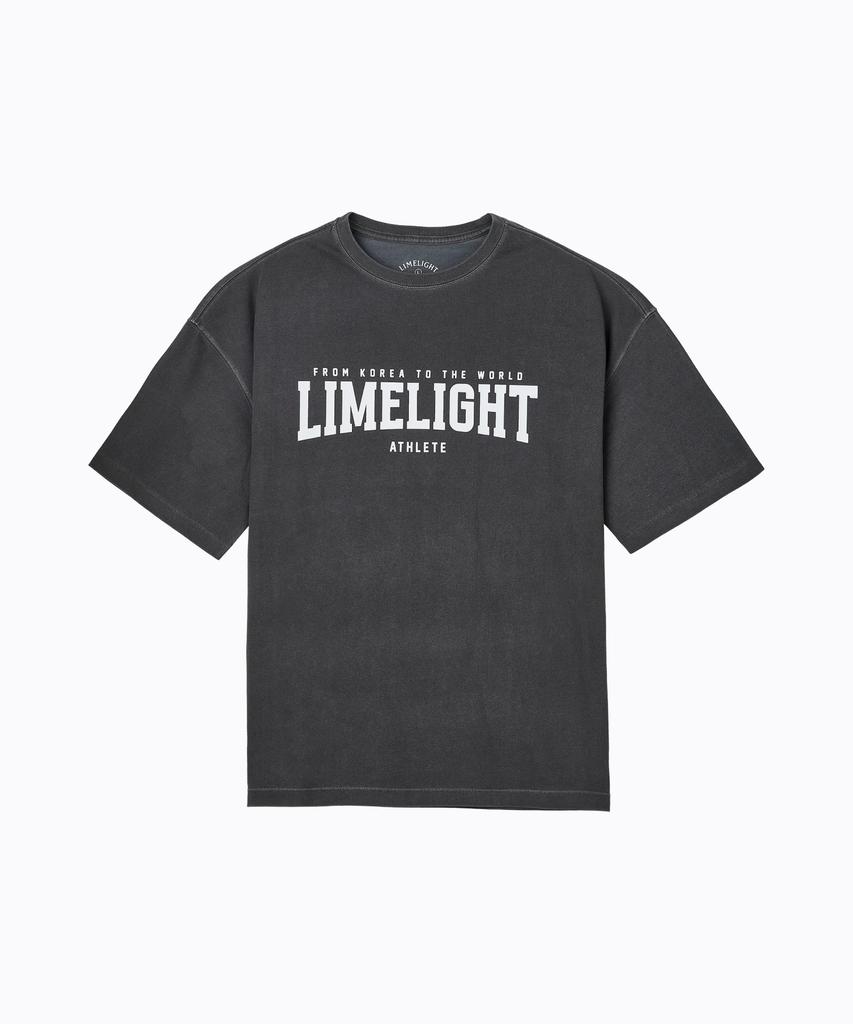 LIMELIGHT APPAREL Охлаждающая оверсайз футболка Limelight с большим логотипом (Уголь/Белый)