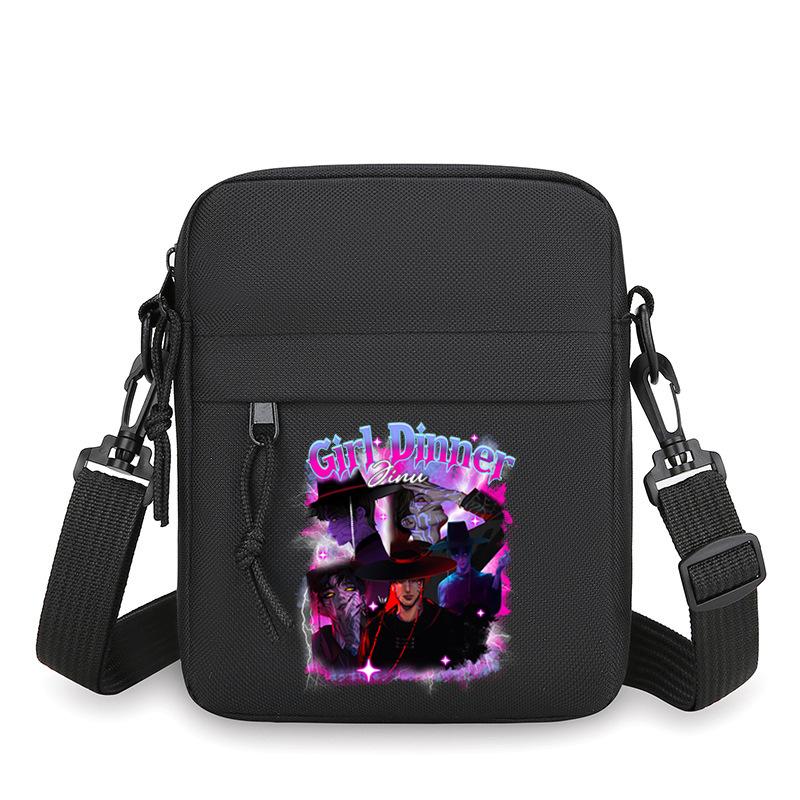 Animation Cartoon Peripheral Simple Multi-Function Portable Mini Square Bag Men'S Casual Shoulder Messenger Bag